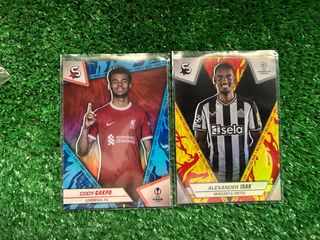 2 cartas fútbol Cody Gakpo & Alexander Isak