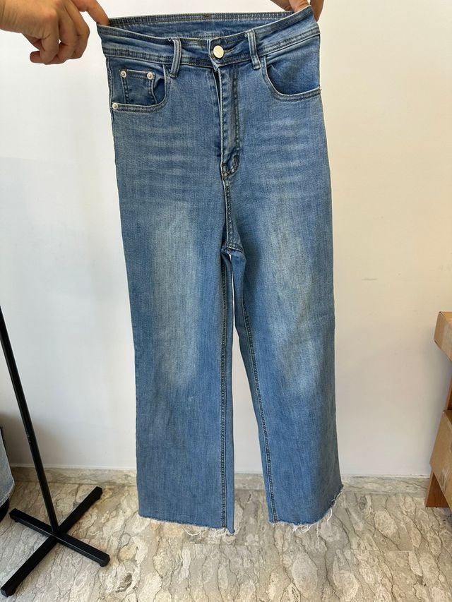 Jeans gamba larga Tg XS