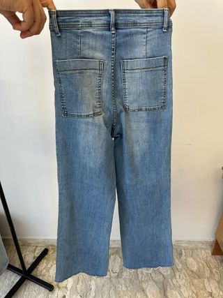 Jeans gamba larga Tg XS