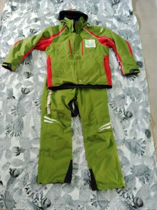 Traje esquí verde - talla L
