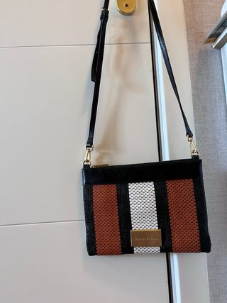 Bolso Bimba y Lola - Negro, Naranja y Blanco 