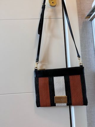Bolso Bimba y Lola - Negro, Naranja y Blanco 