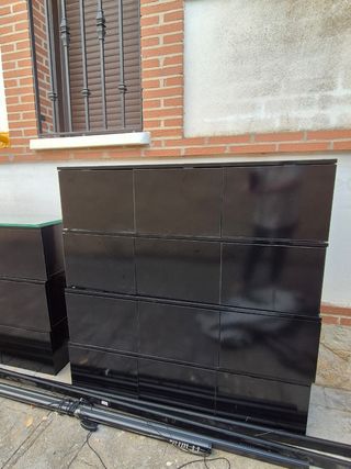 Cajoneras madera negras