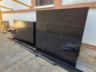 Cajoneras madera negras