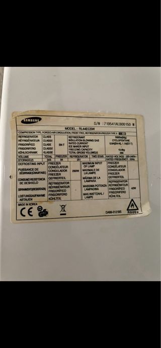 Cajón nevera Samsung