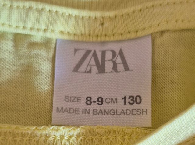 Camiseta Zara amarilla - Talla S