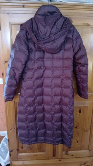 Piumino lungo viola donna