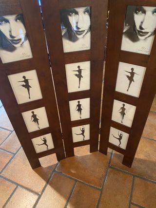 Divisorio legno 3 ante porta foto 