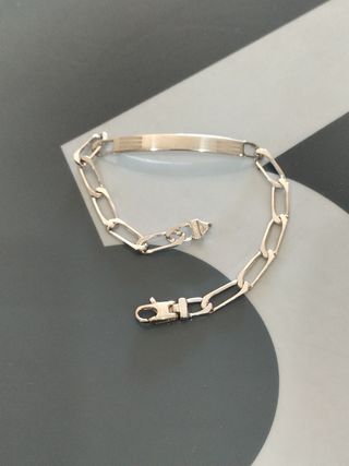 Pulsera plata hombre - nueva