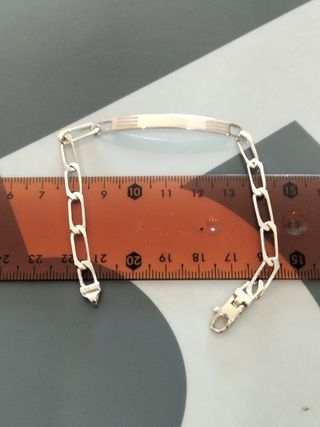 Pulsera plata hombre - nueva