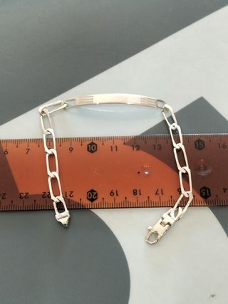 Pulsera plata hombre - nueva