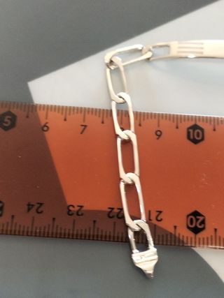 Pulsera plata hombre - nueva