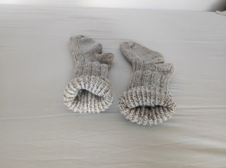 Calcetines lana grises