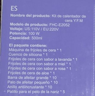 Kit Calentador de Cera para Depilación - YFM 