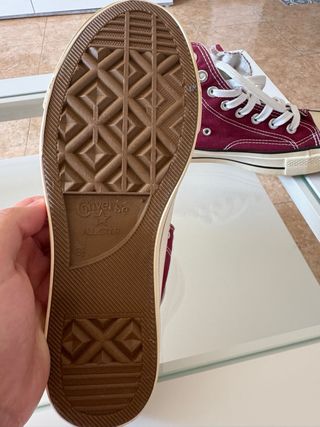 Converse rojas vino - zapatillas altas