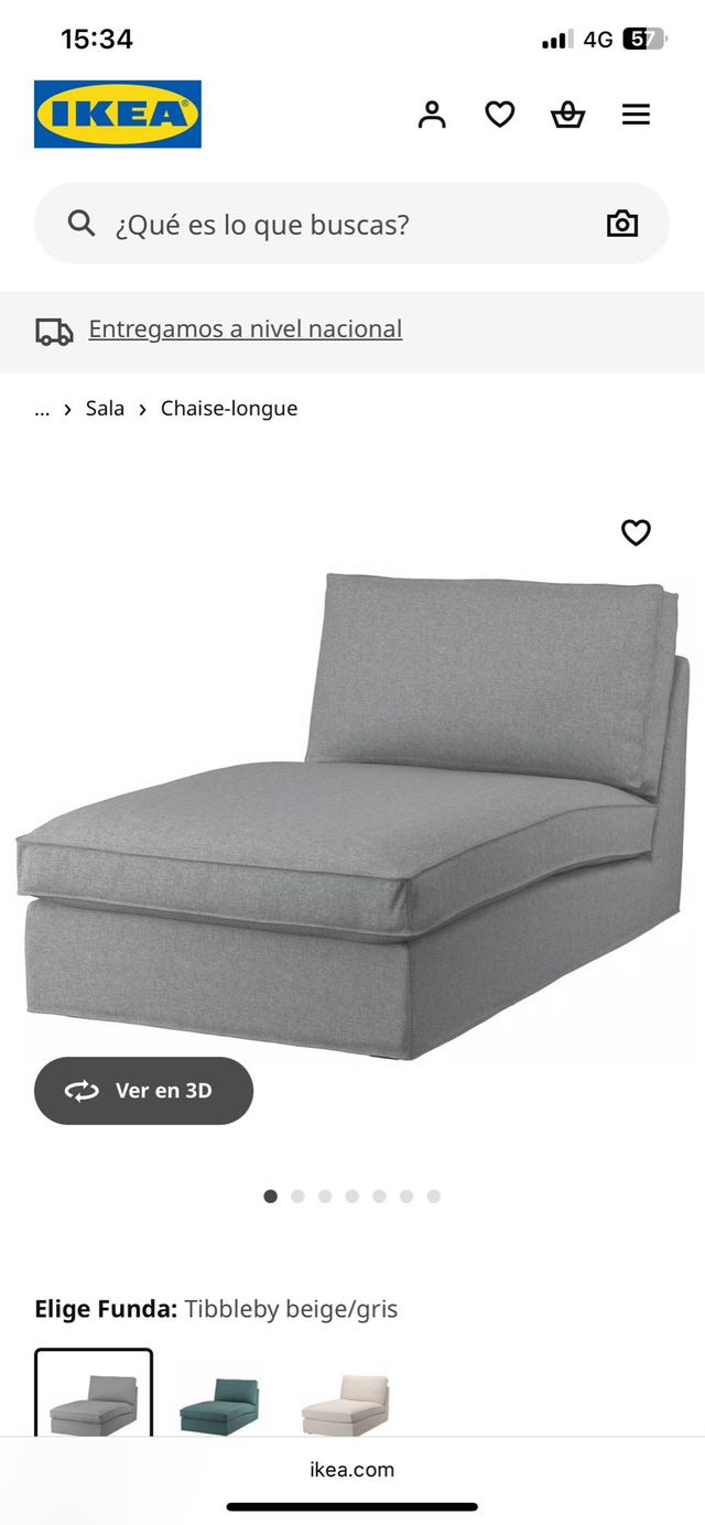 Chaiselongue IKEA - Gris
SOLO ESTA SEMANA
