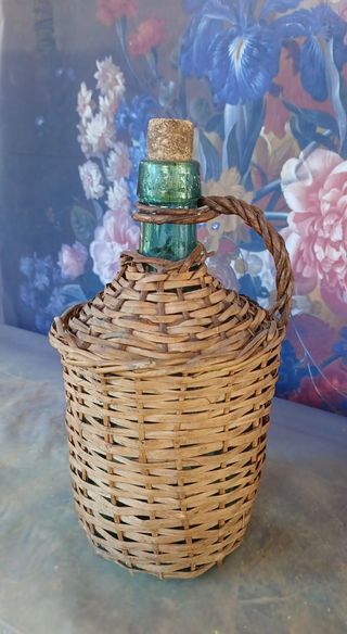 Fiaschetta Vino Vintage in vimini