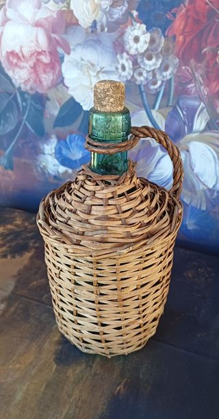 Fiaschetta Vino Vintage in vimini