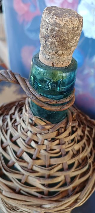 Fiaschetta Vino Vintage in vimini