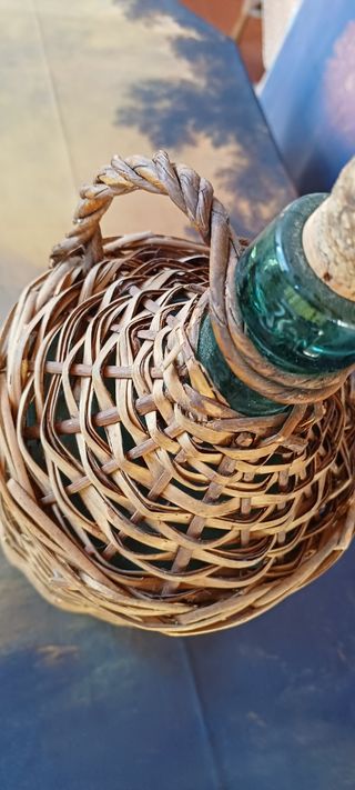 Fiaschetta Vino Vintage in vimini