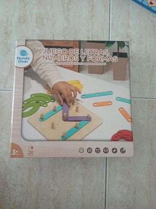 Juego educativo letras, números y formas
