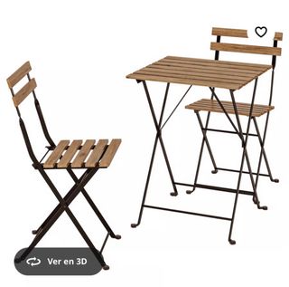 Mesa y sillas madera exterior Ikea