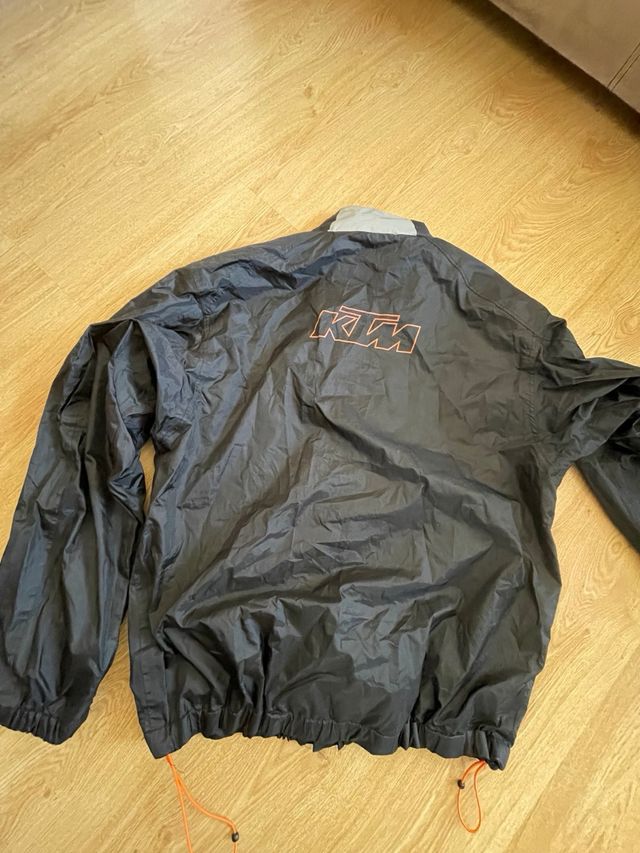 Chubasquero KTM - Negro/Naranja. talla L , Enduro