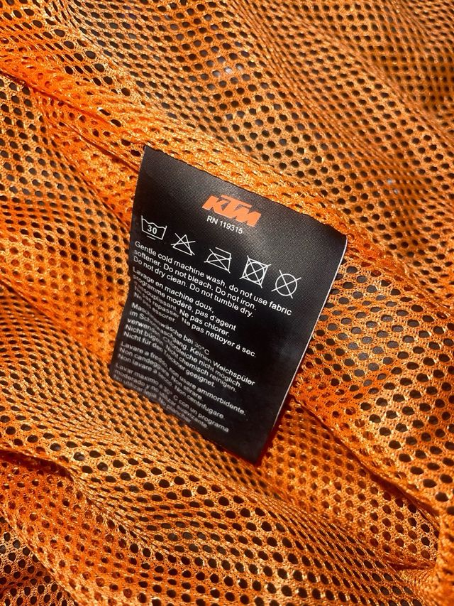 Chubasquero KTM - Negro/Naranja. talla L , Enduro