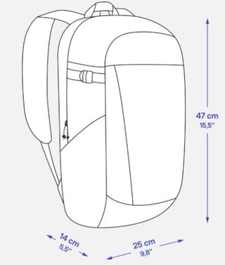 Mochila Quechua senderismo azul