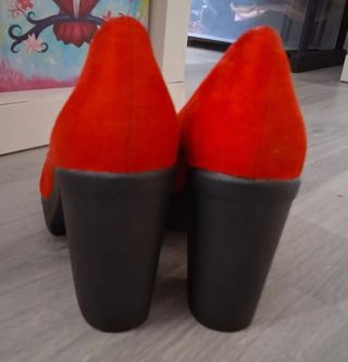 Zapatos tacón rojo mujer 38