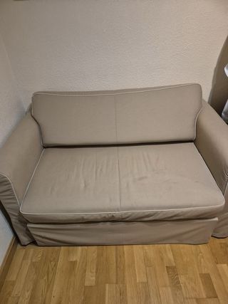 Sofá cama beige 2 plazas
