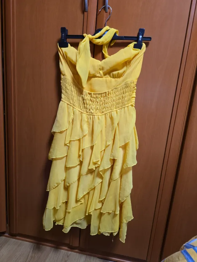 Vestido amarillo fiesta - Talla S