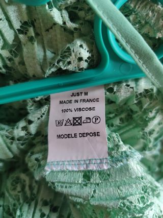 Mono turquesa canalé elástico