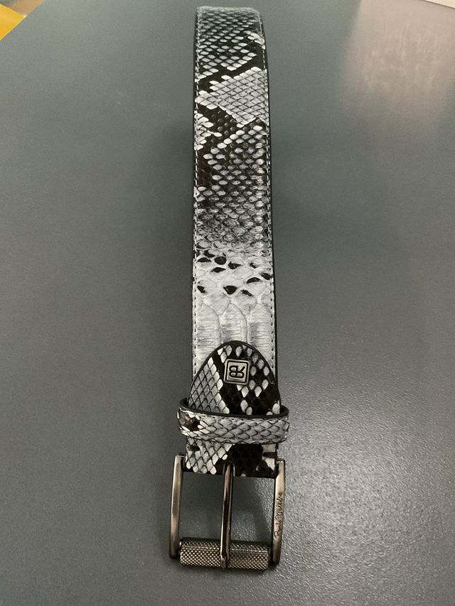 Cintura uomo pelle | bianca e nera