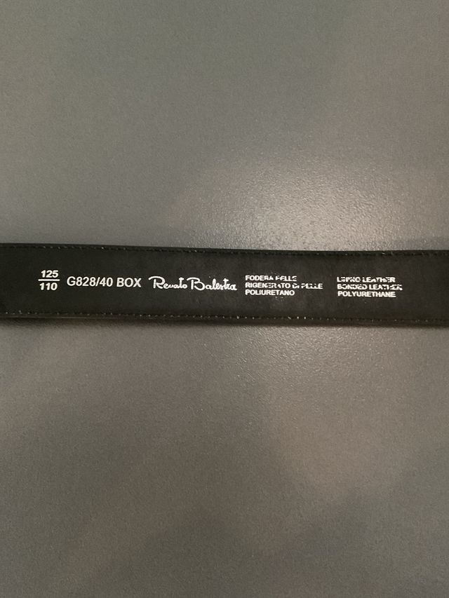 Cintura uomo pelle | bianca e nera