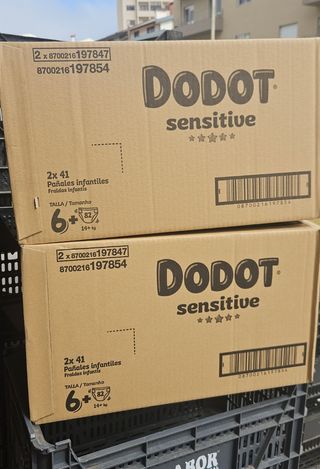162 fraldas(2x81) Dodot Sensitive t6+