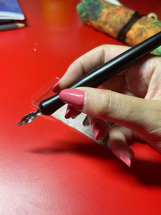 Pennino calligrafia + 5 pennini e gonma 