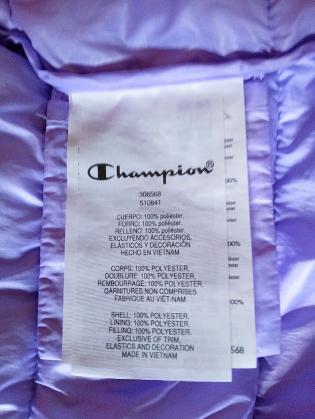 Piumino giubbotto Champion per bambina 11/12 anni