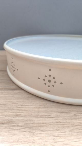 Lampara techo Ikea metal y cristal