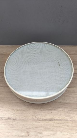 Lampara techo Ikea metal y cristal