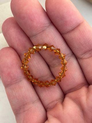 Anillo cristal y oro