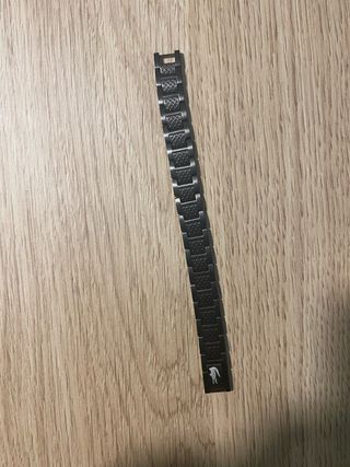 Pulsera Lacoste negra - Acero inoxidable