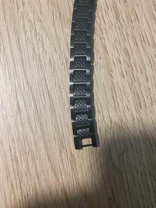 Pulsera Lacoste negra - Acero inoxidable