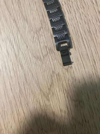 Pulsera Lacoste negra - Acero inoxidable