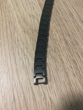 Pulsera Lacoste negra - Acero inoxidable