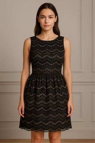 Vestido Cortefiel negro - Talla 42