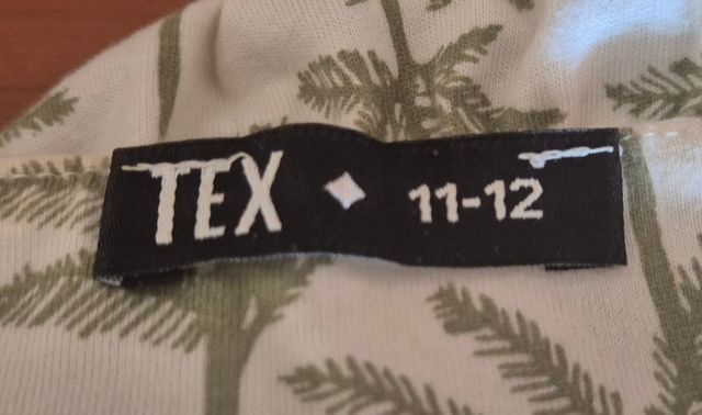 Vestido niña palmeras - Blanco/Verde