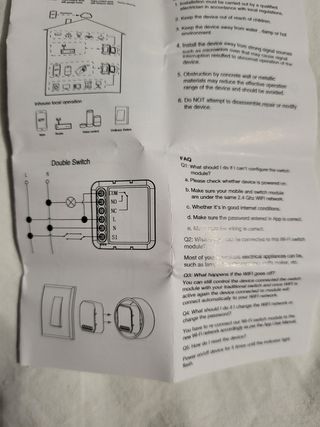 2 Moduli relè WiFi 1CH