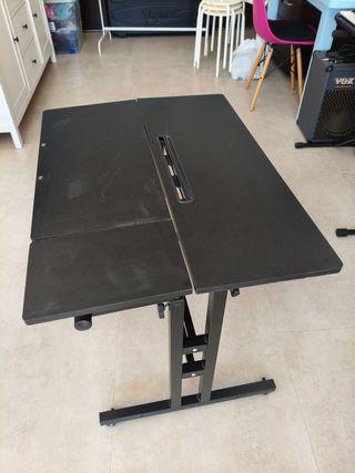 Mesa escritorio regulable negra