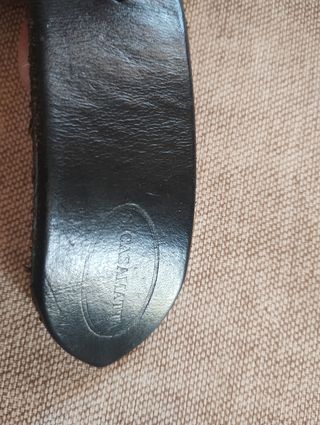 Cintura Pelle Nera fibbia Argento